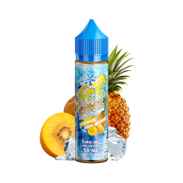 Ananas Kiwi Jaune 0mg 50ml - Ice Cool by Liquidarom