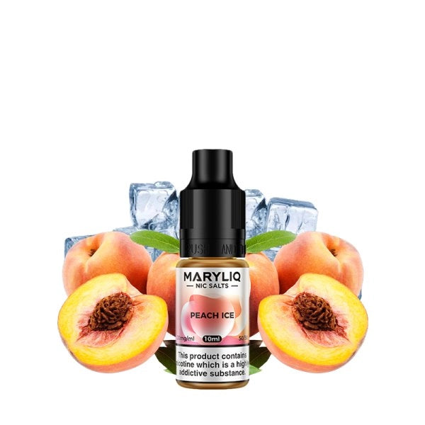Peach Ice Nic Salt 10ml - Maryliq by Lost Mary