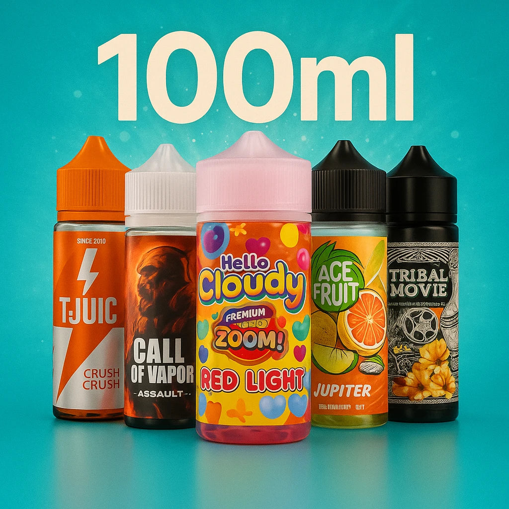 Gamme d’e-liquides en flacons de 100ml