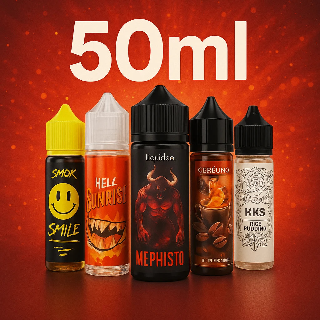 Gamme d’e-liquides en flacons de 50ml