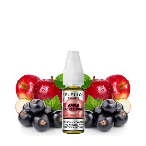 Apple Blackcurrant Nic Salt 10ml - Elfliq by Elfbar