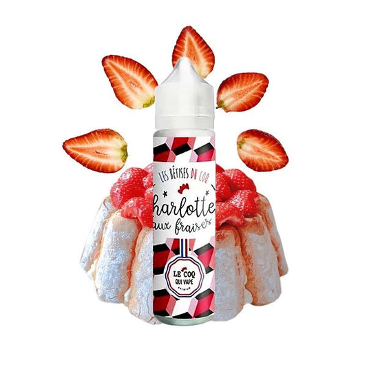 Charlotte aux fraises 0mg 50ml - Le Coq Qui Vape